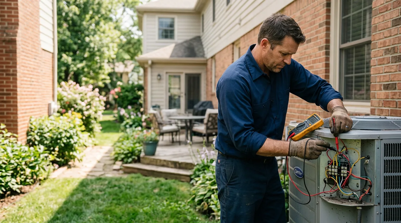 HVAC technician working near Lopez, PA